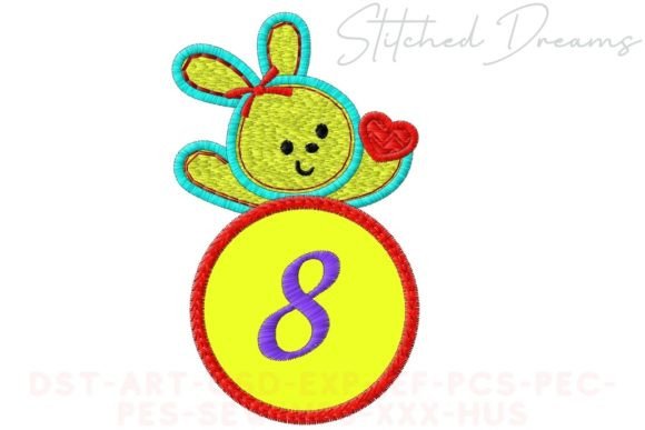 Bunny Applique Letter 8 Review
