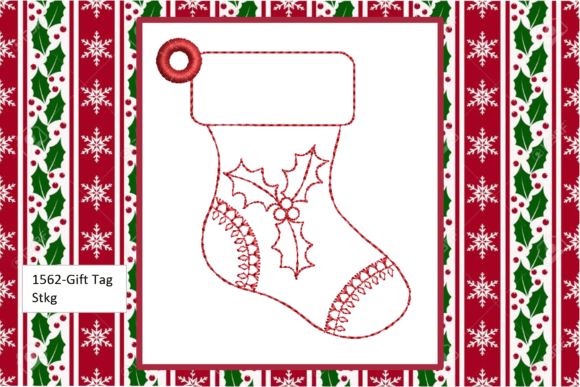 Gift Tag Christmas Stocking-in the Hoop Review