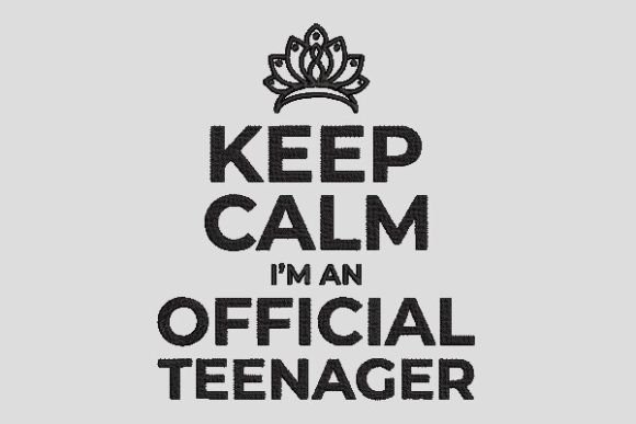 I Am an Official Teenager Keep Calm Embroidery Review