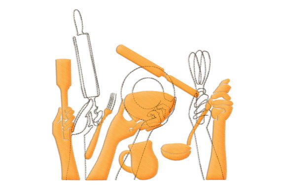 Kitchen Utensils Cooking Embroidery Review