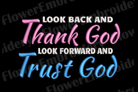 Look Back and Thank God Embroidery Review