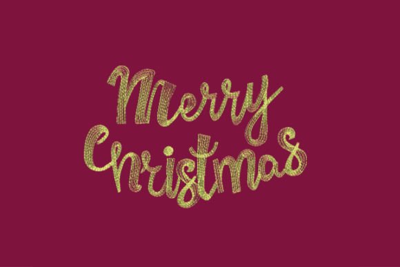 Merry Christmas Lettering Embroidery Review