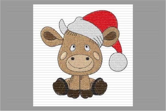 Reviewing the Christmas Cow with Hat Design